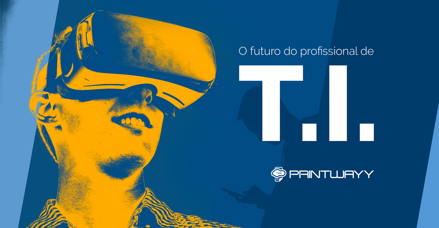 Imagem de um garoto com um óculos de realidade virtual. Ilustra o futuro do profissional de TI.