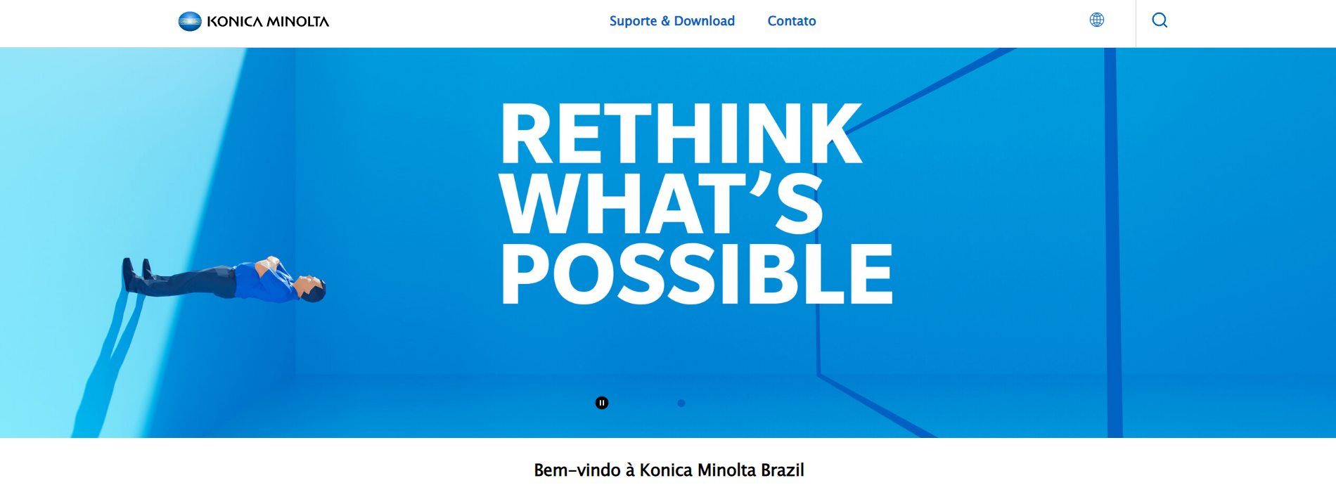 Website da fabricante Konica.