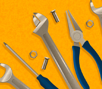 Ilustración de herramientas, que simboliza el mantenimiento preventivo.