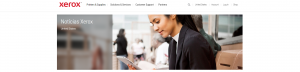 Website da fabricante Xerox.