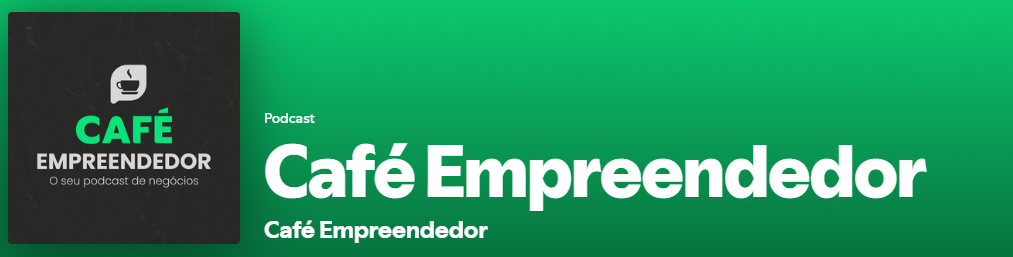 Logo do podcast Café Empreendedor.