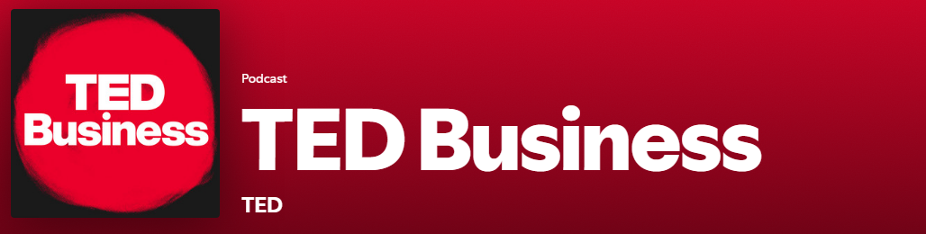 Logo do podcast TED Business.